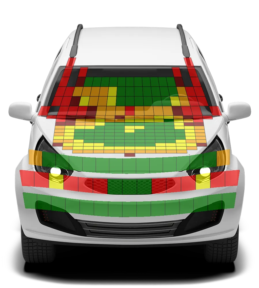 Crash test diagram