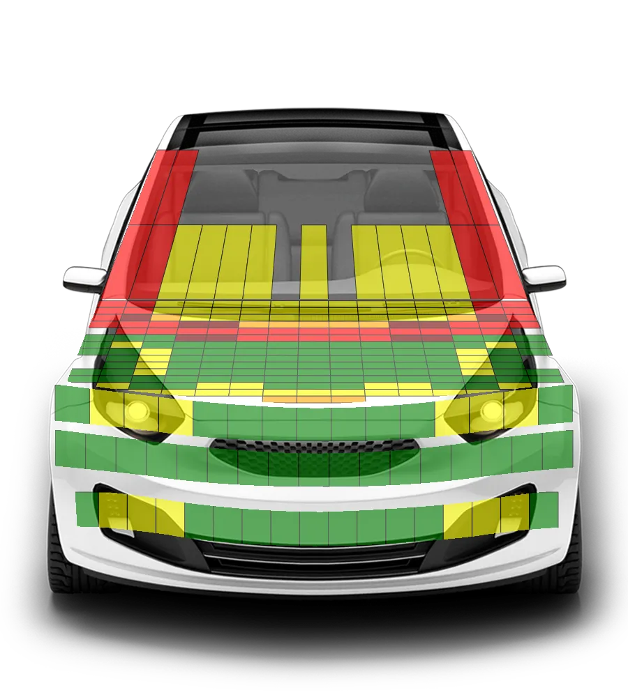 Crash test diagram