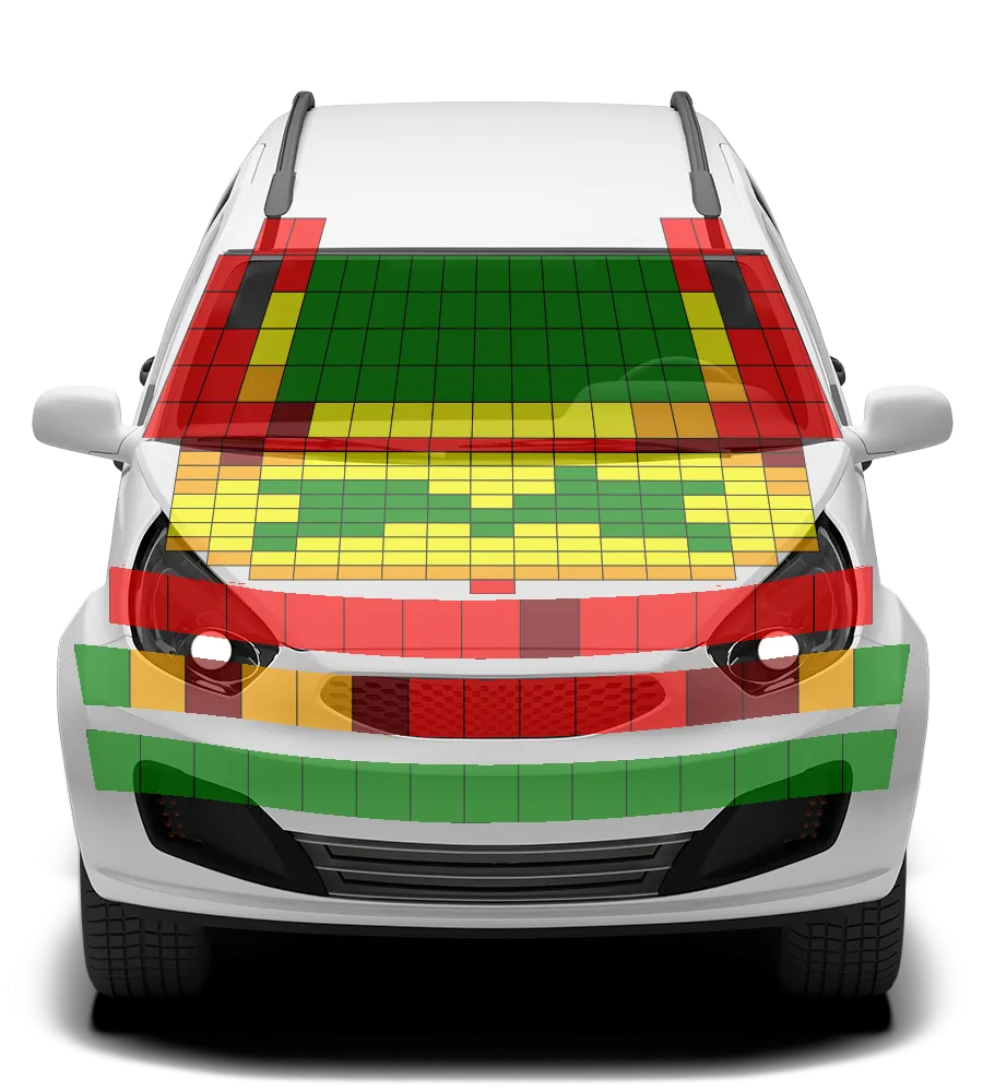 Crash test diagram