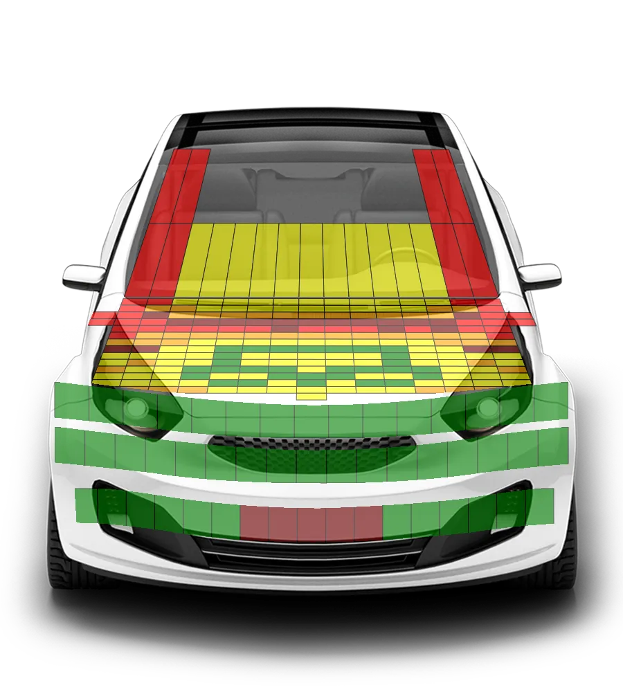 Crash test diagram