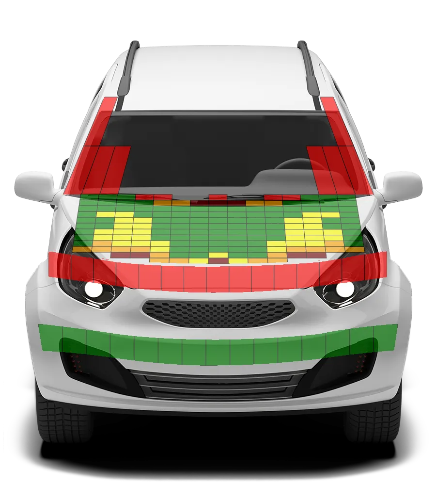 Crash test diagram