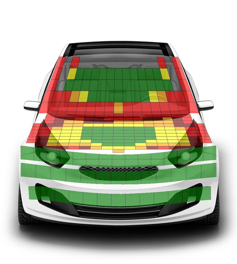 Crash test diagram