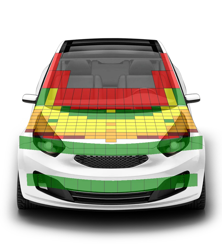 Crash test diagram