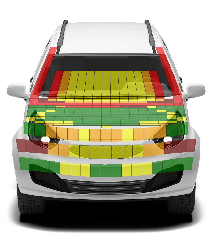 Crash test diagram