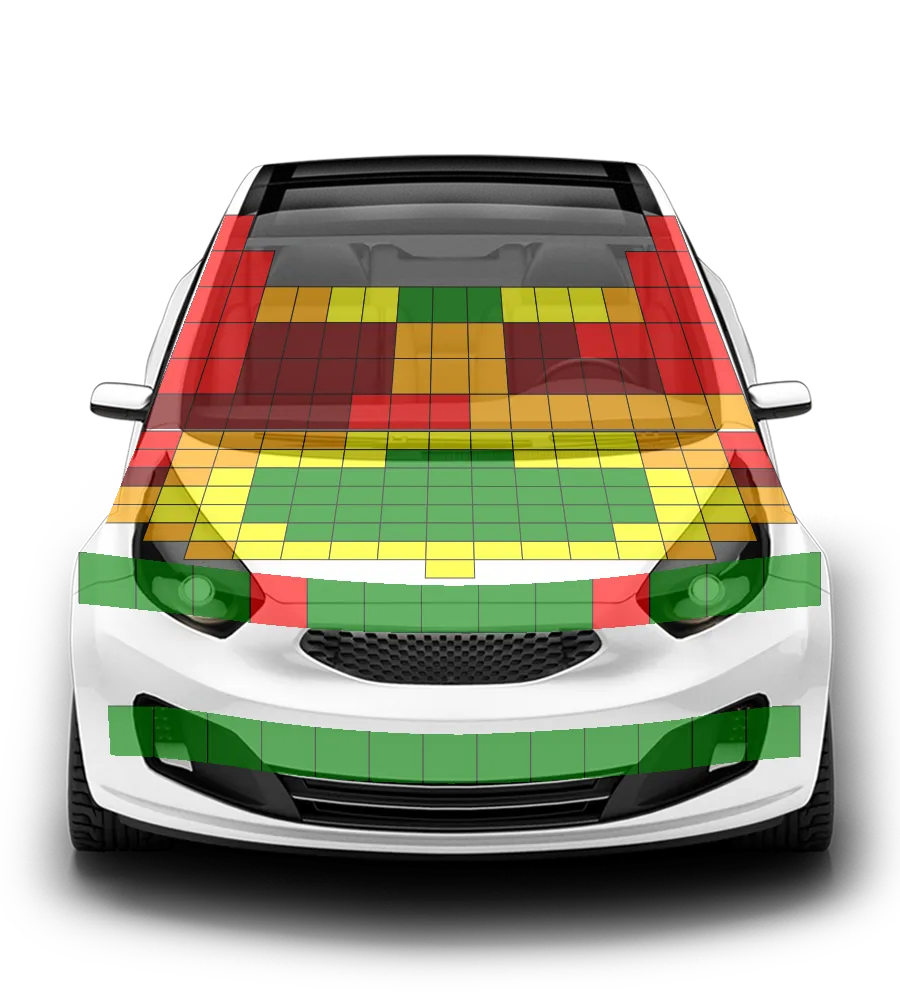 Crash test diagram