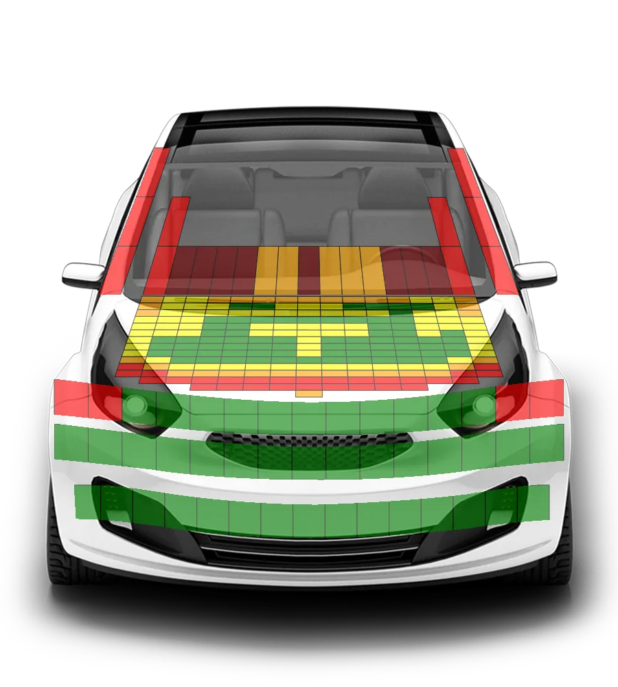 Crash test diagram