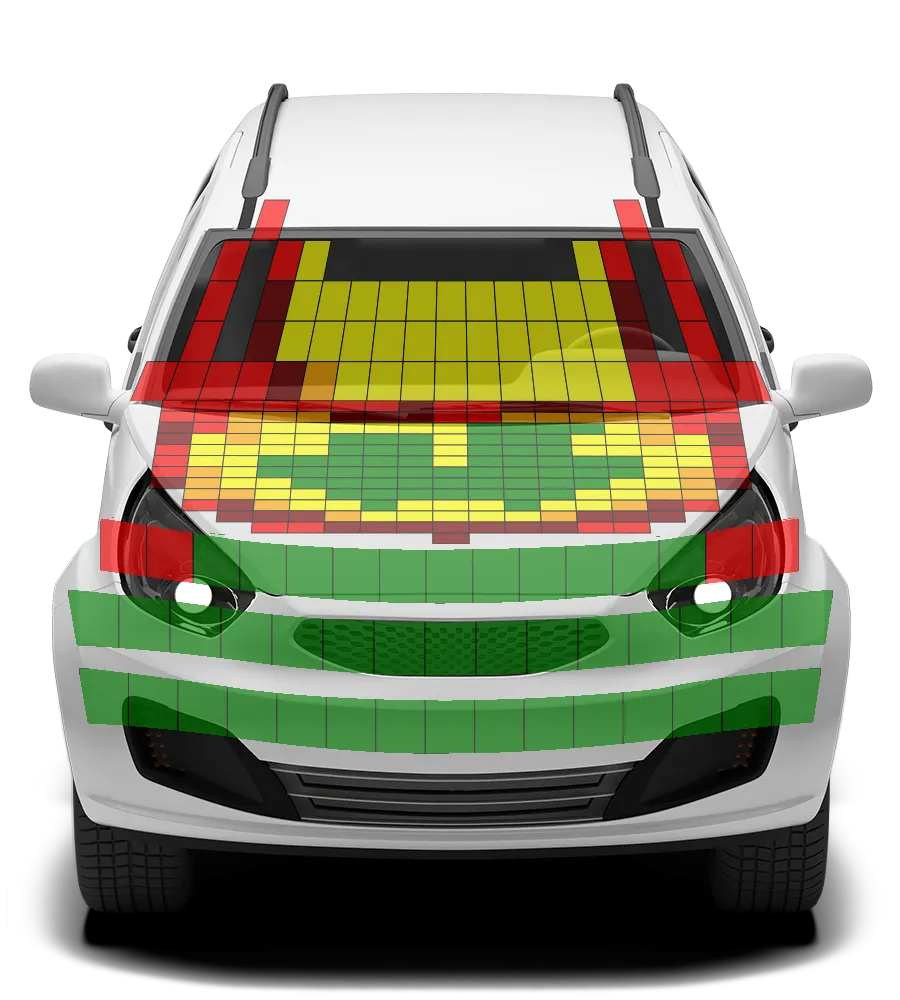 Crash test diagram