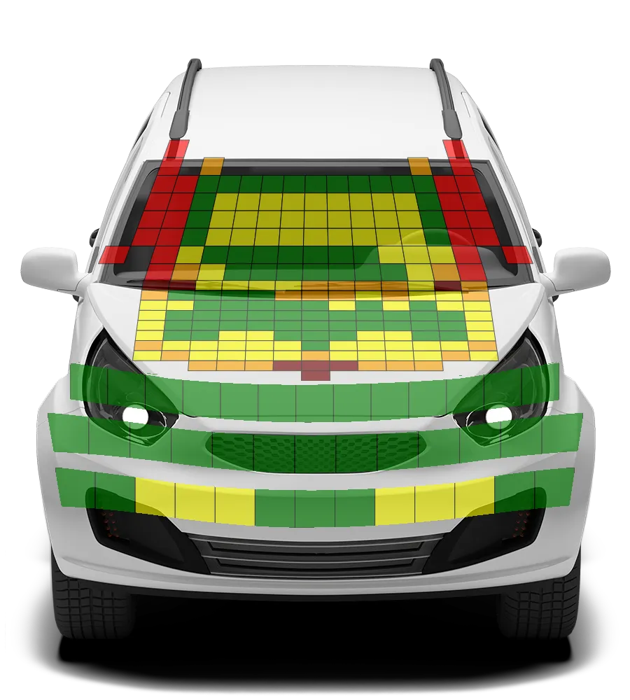 Crash test diagram