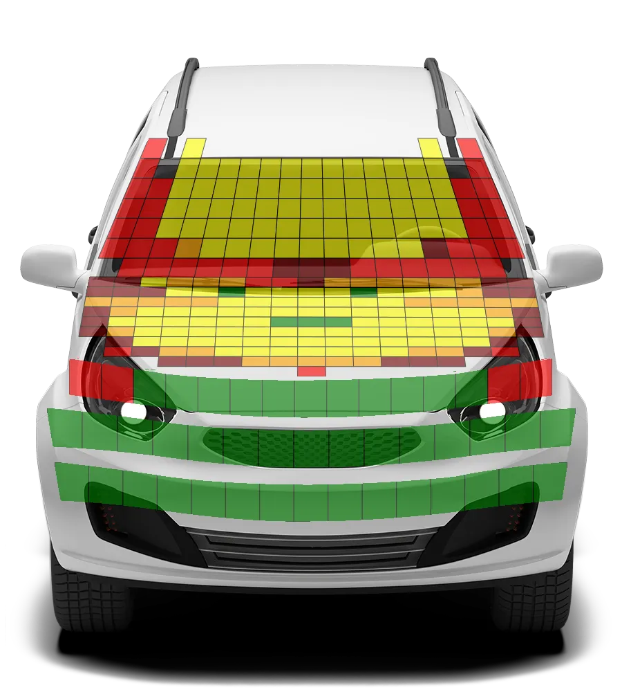 Crash test diagram