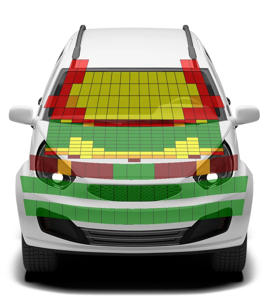 Crash test diagram