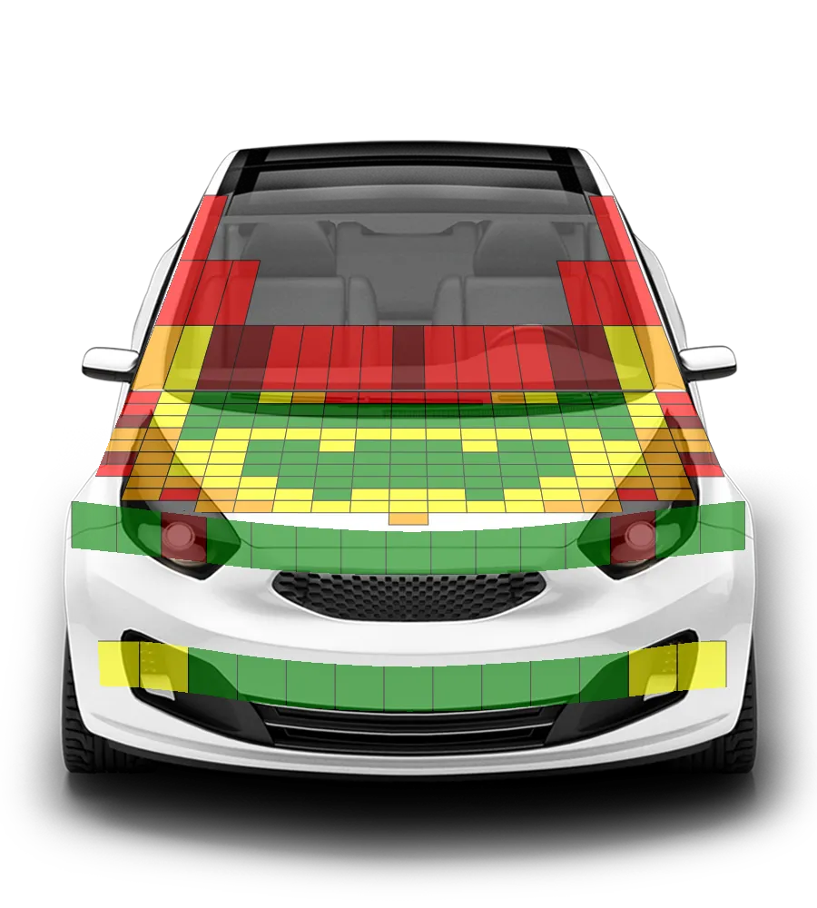 Crash test diagram