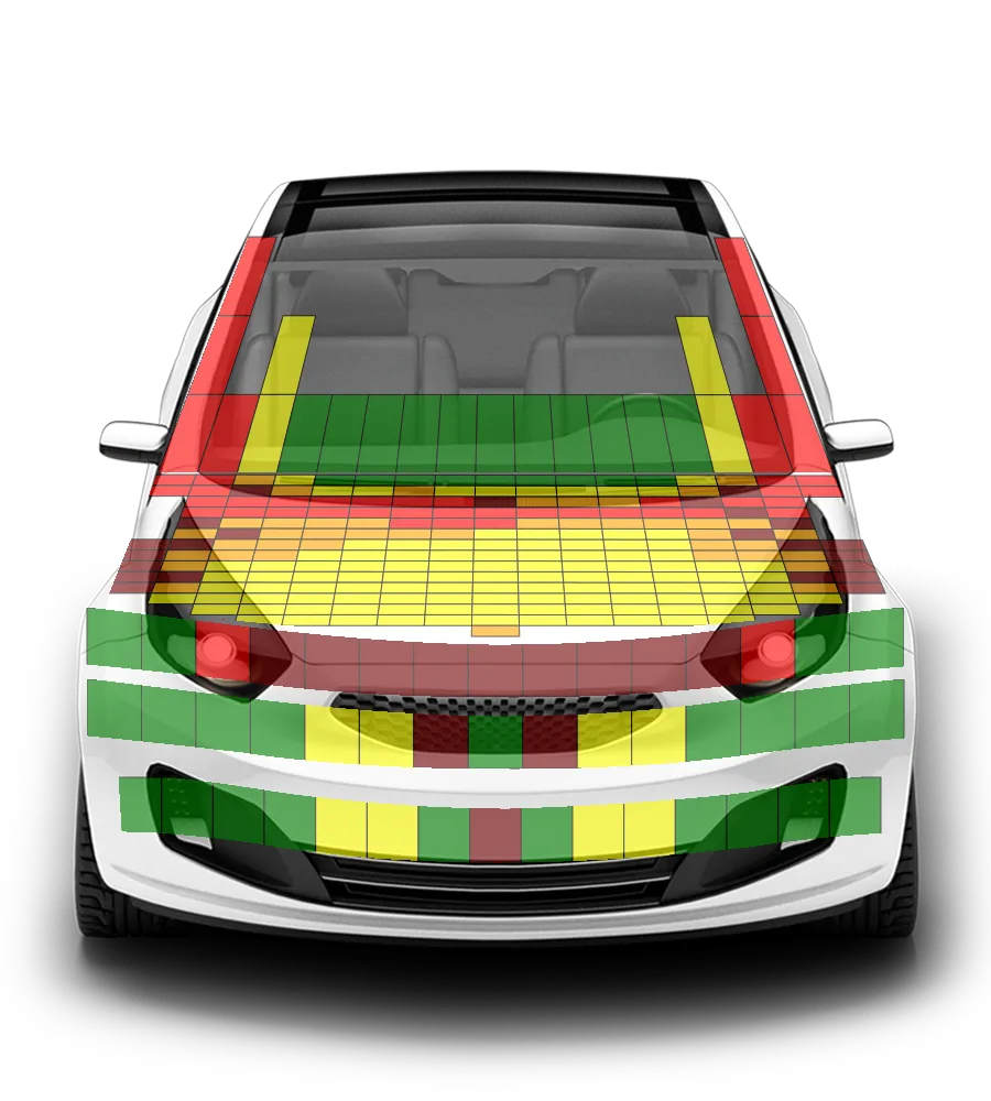 Crash test diagram