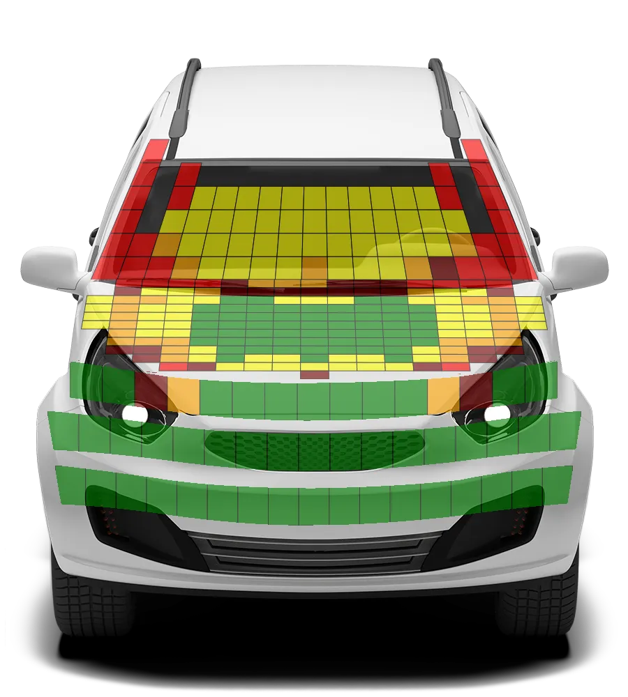 Crash test diagram