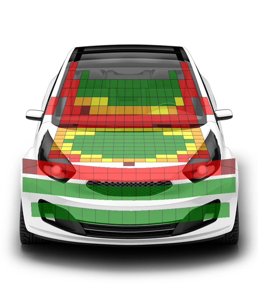 Crash test diagram