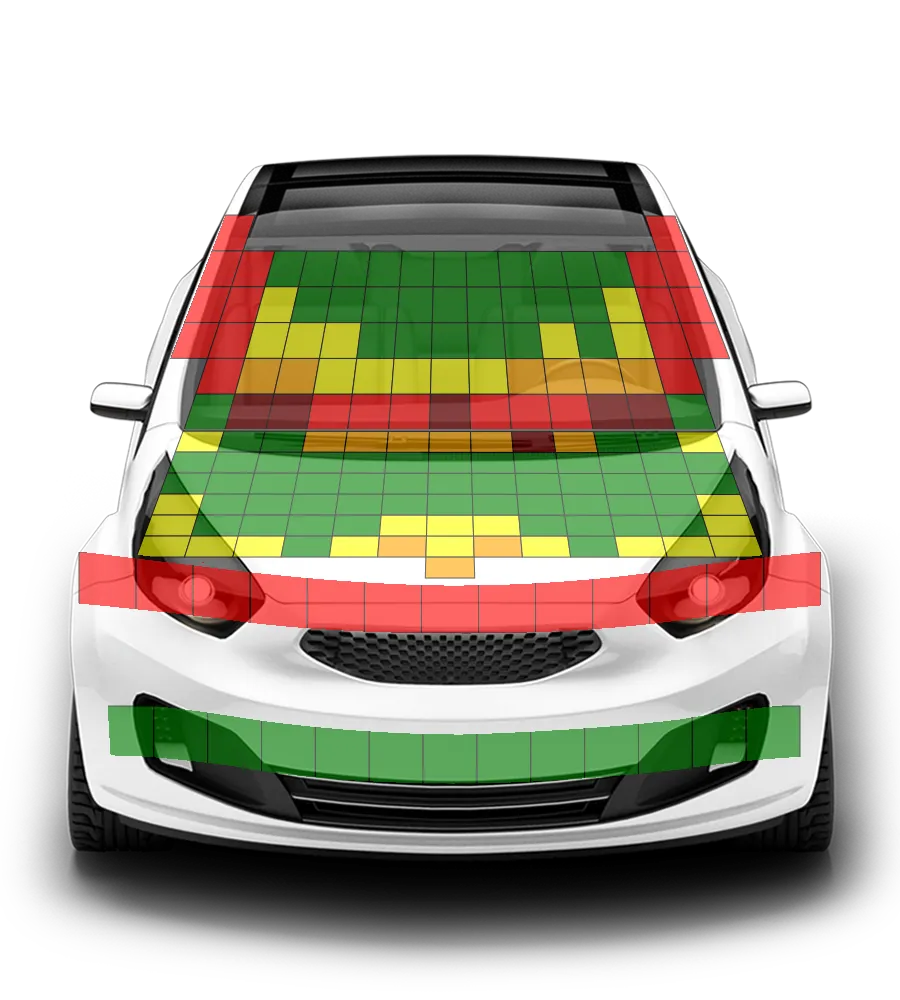 Crash test diagram
