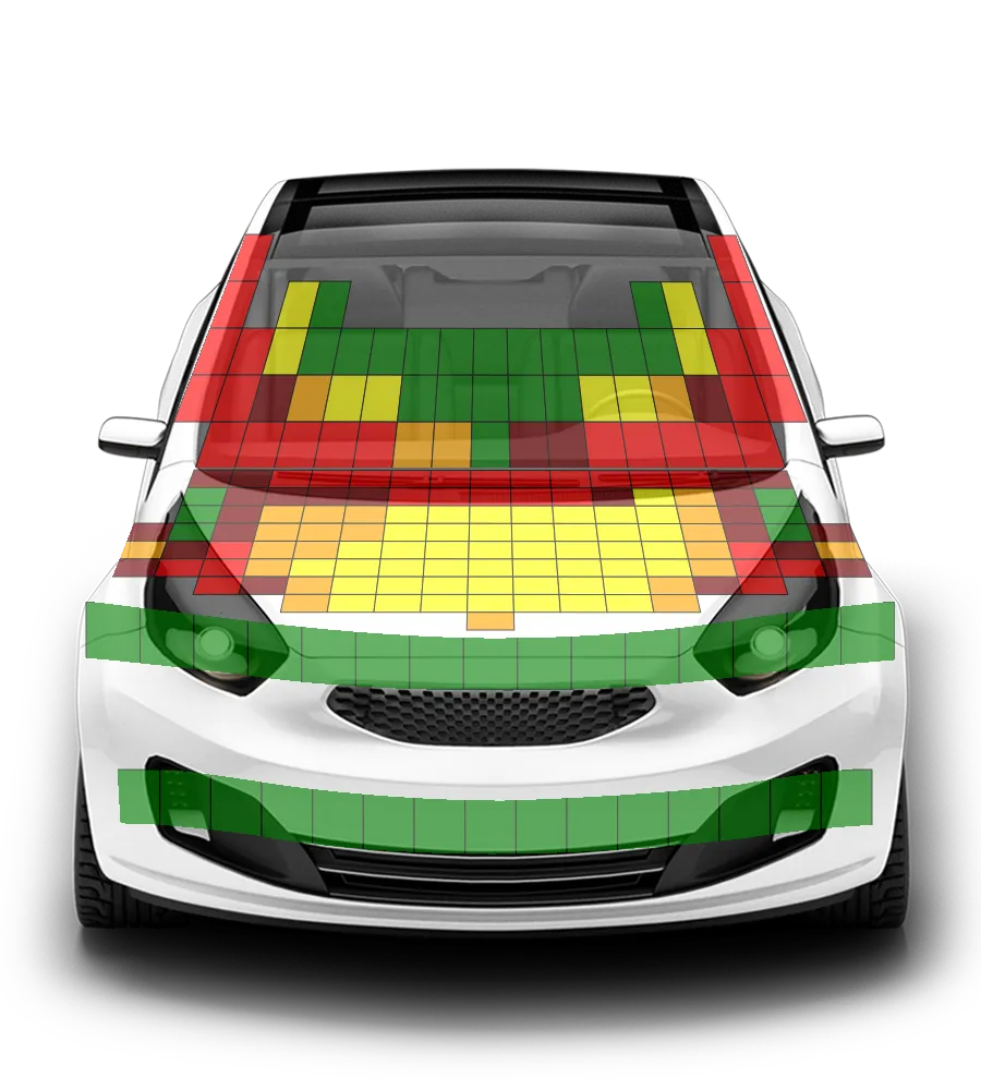 Crash test diagram