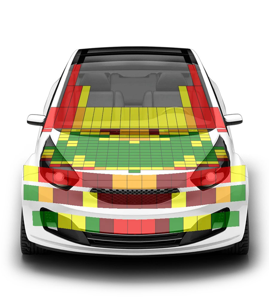 Crash test diagram