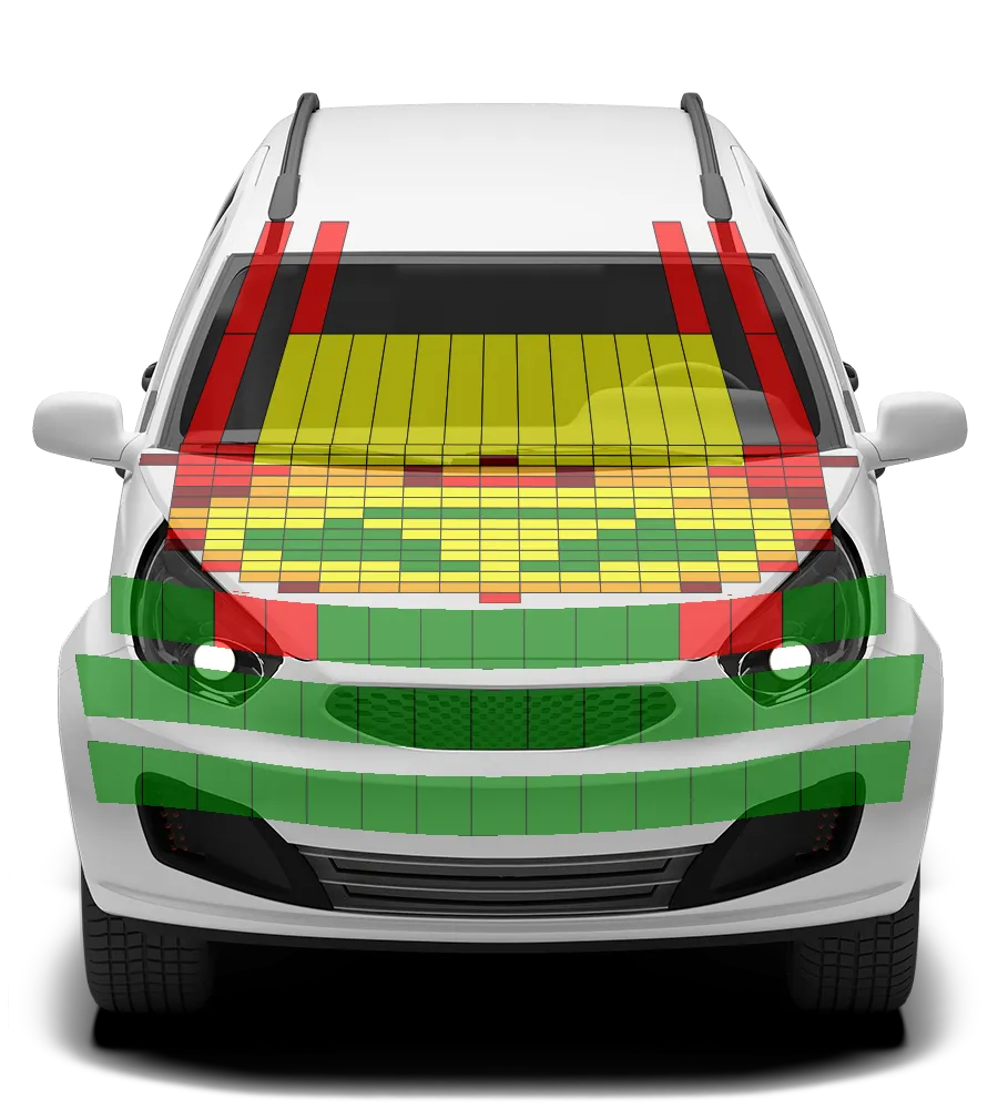 Crash test diagram