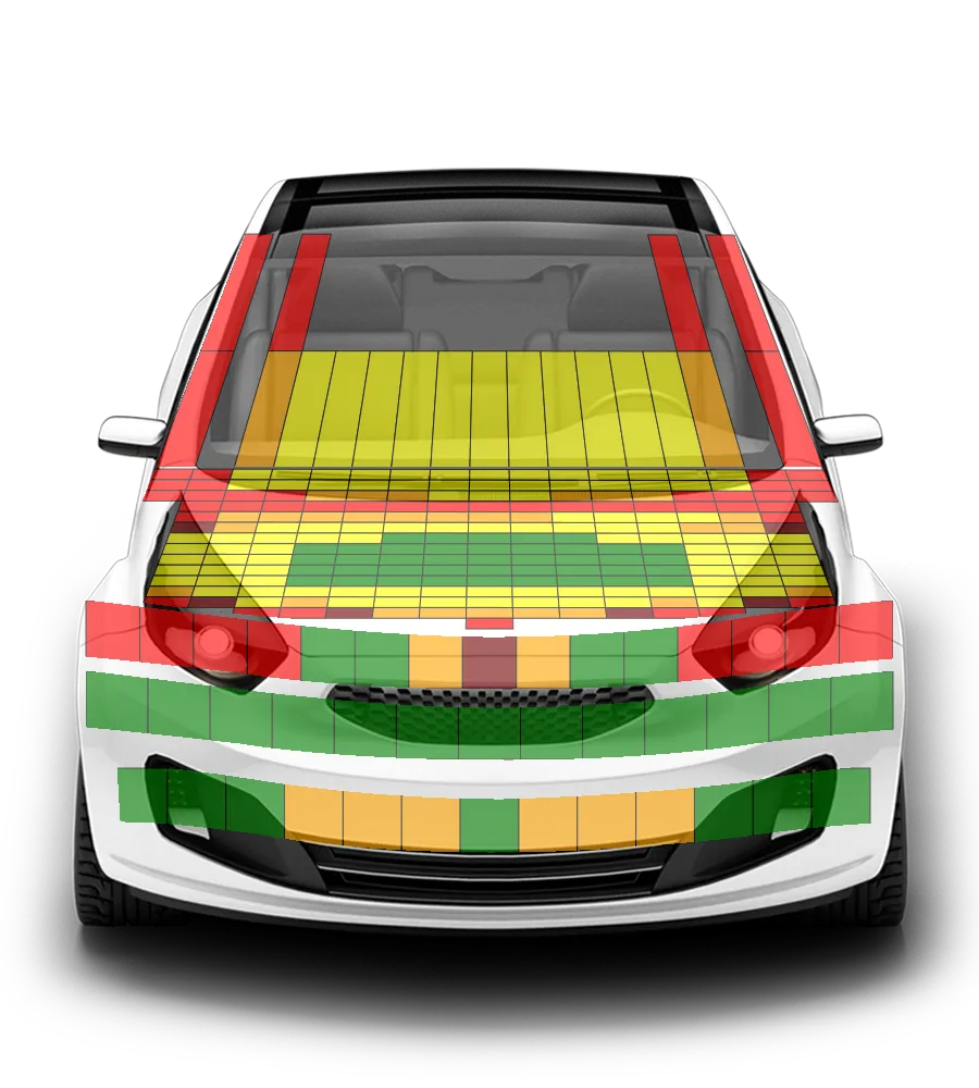 Crash test diagram