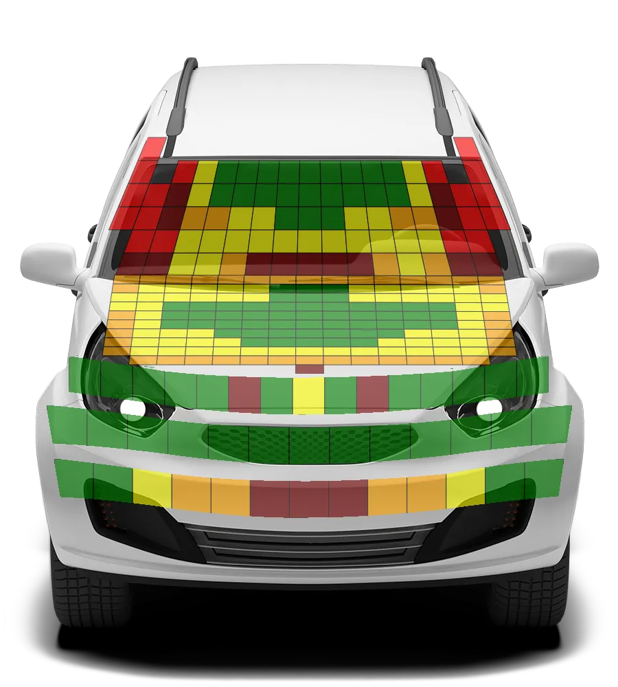 Crash test diagram
