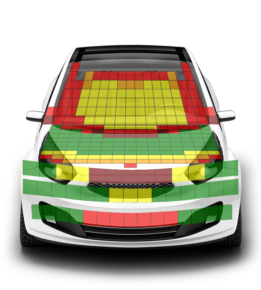 Crash test diagram