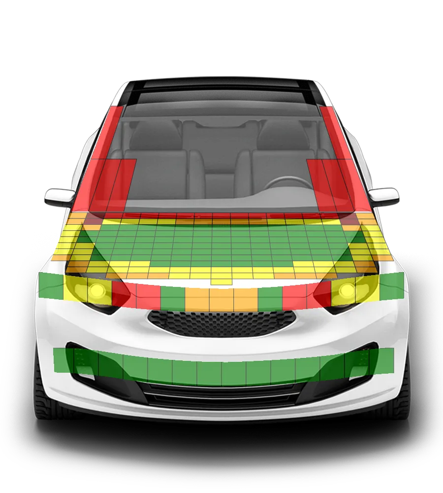 Crash test diagram