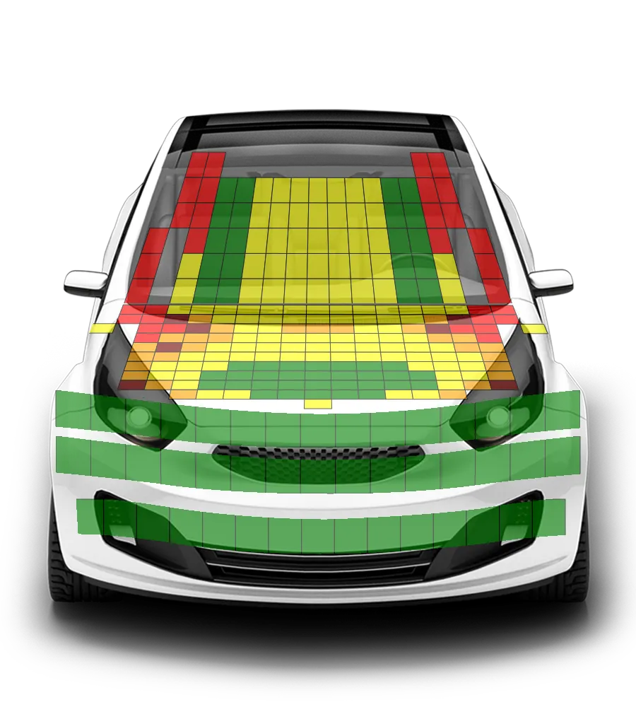 Crash test diagram