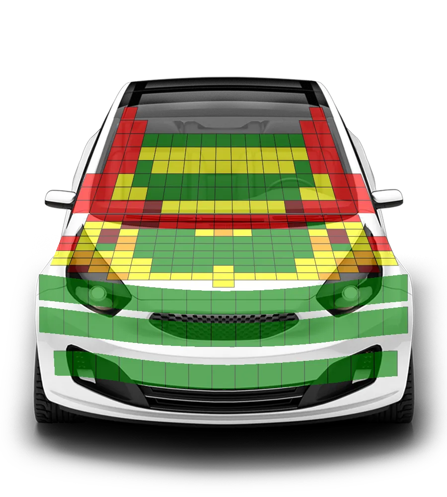 Crash test diagram