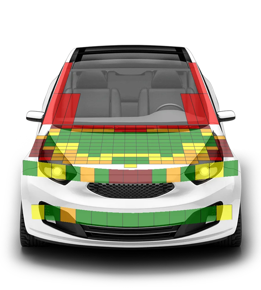 Crash test diagram