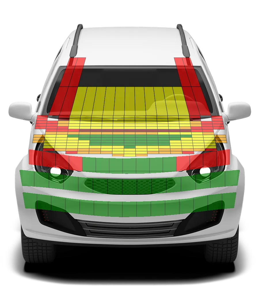 Crash test diagram