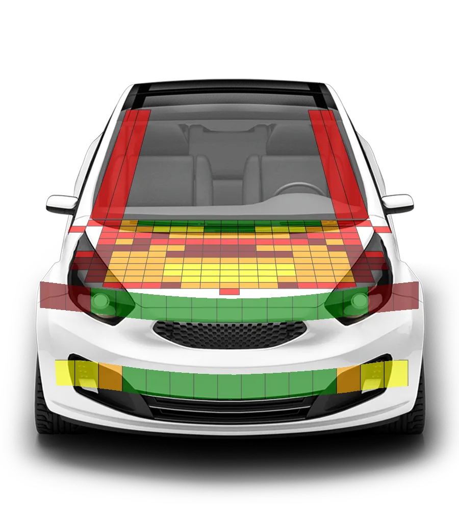 Crash test diagram