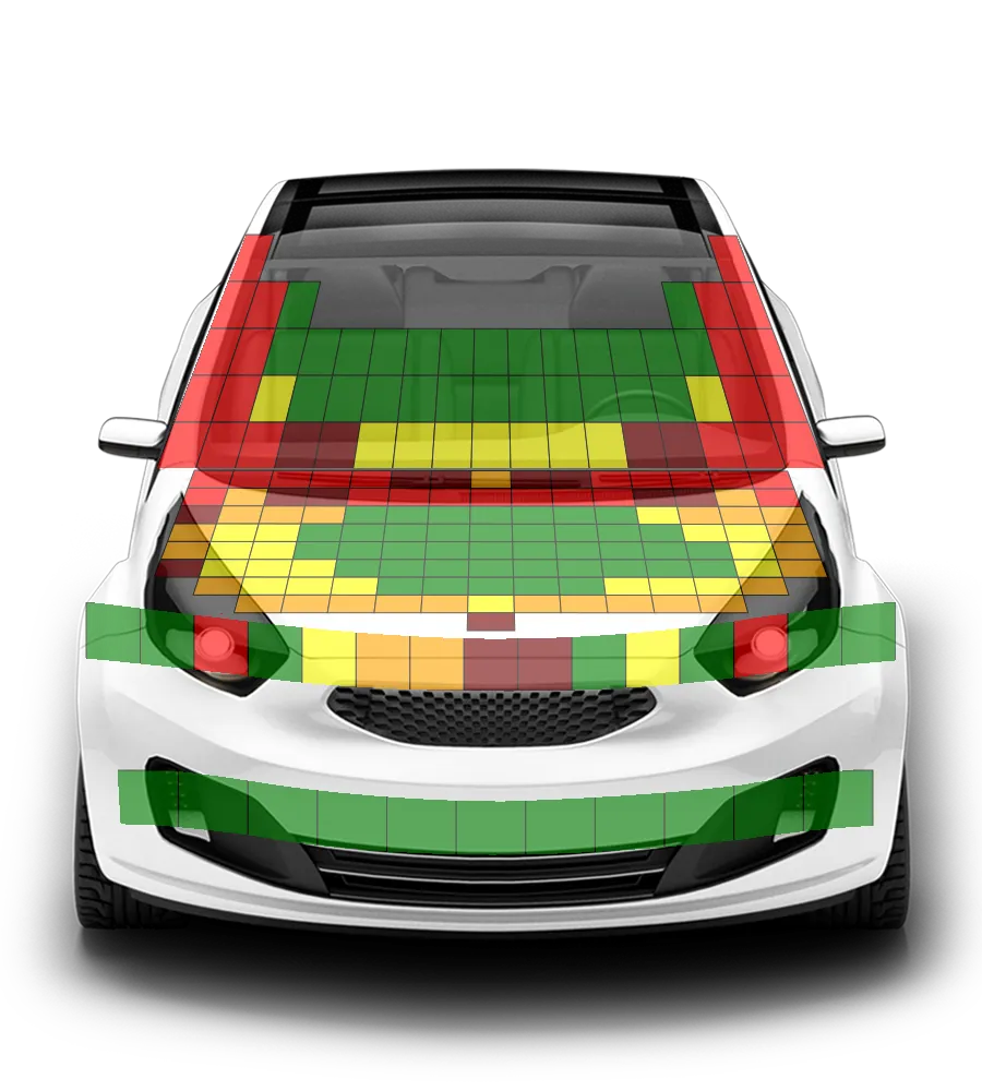 Crash test diagram