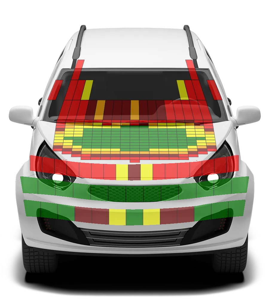 Crash test diagram