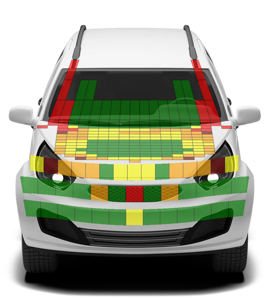 Crash test diagram
