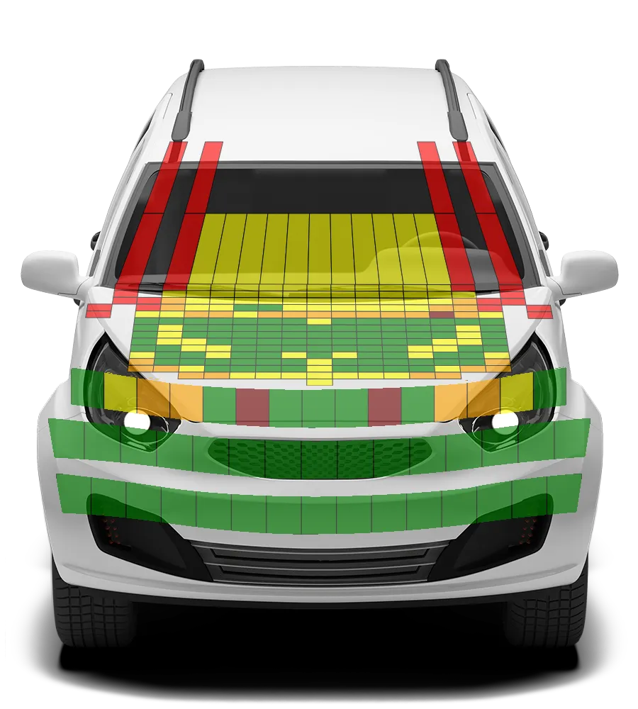 Crash test diagram
