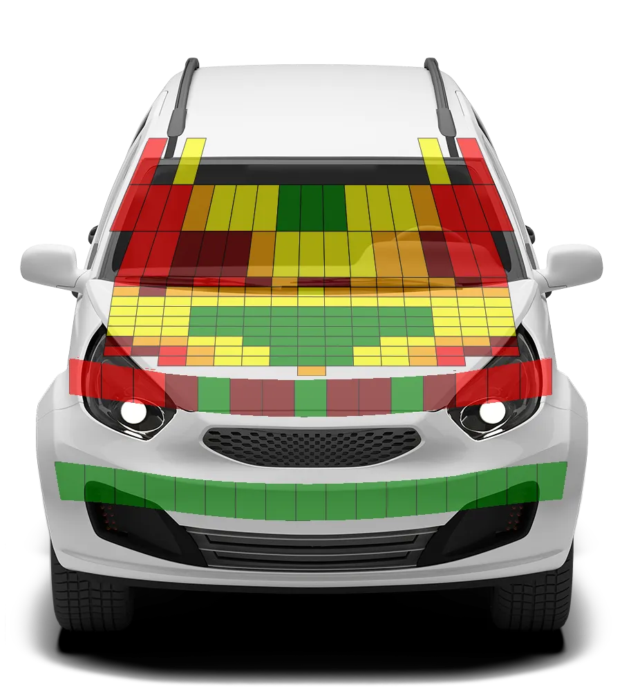 Crash test diagram