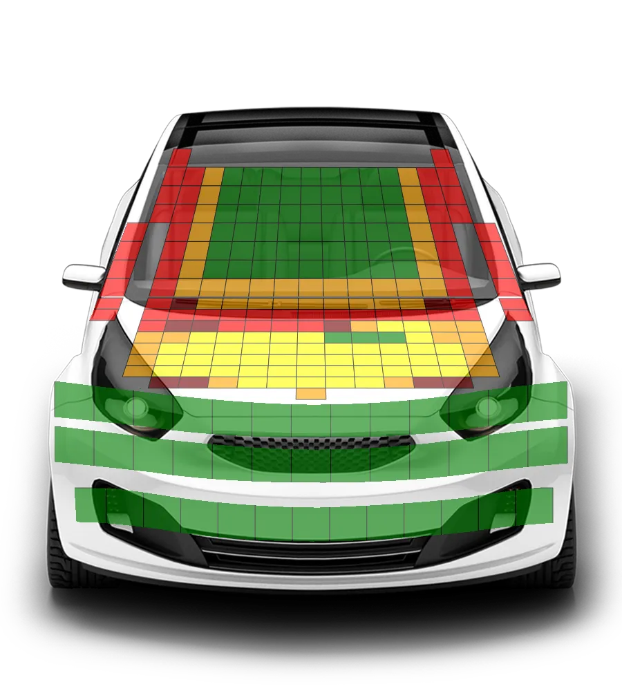 Crash test diagram