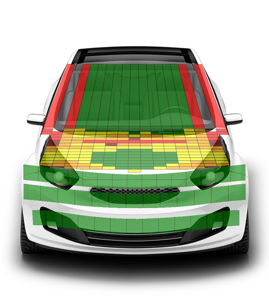 Crash test diagram