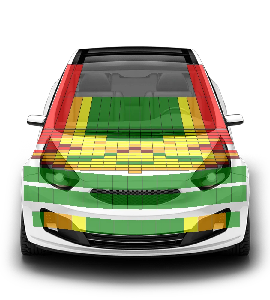 Crash test diagram