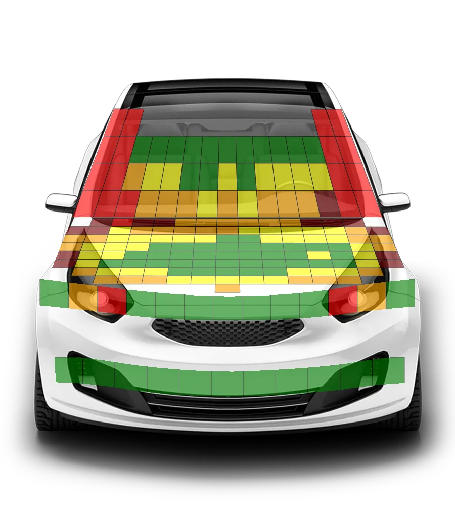 Crash test diagram