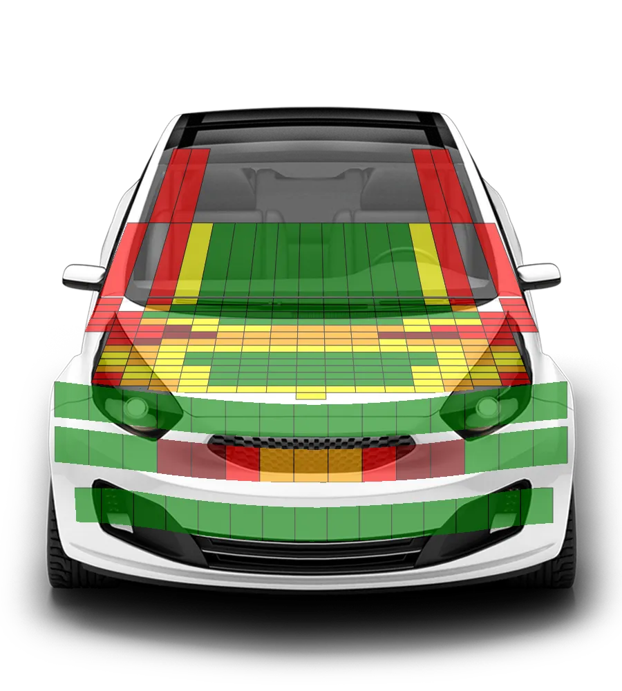 Crash test diagram