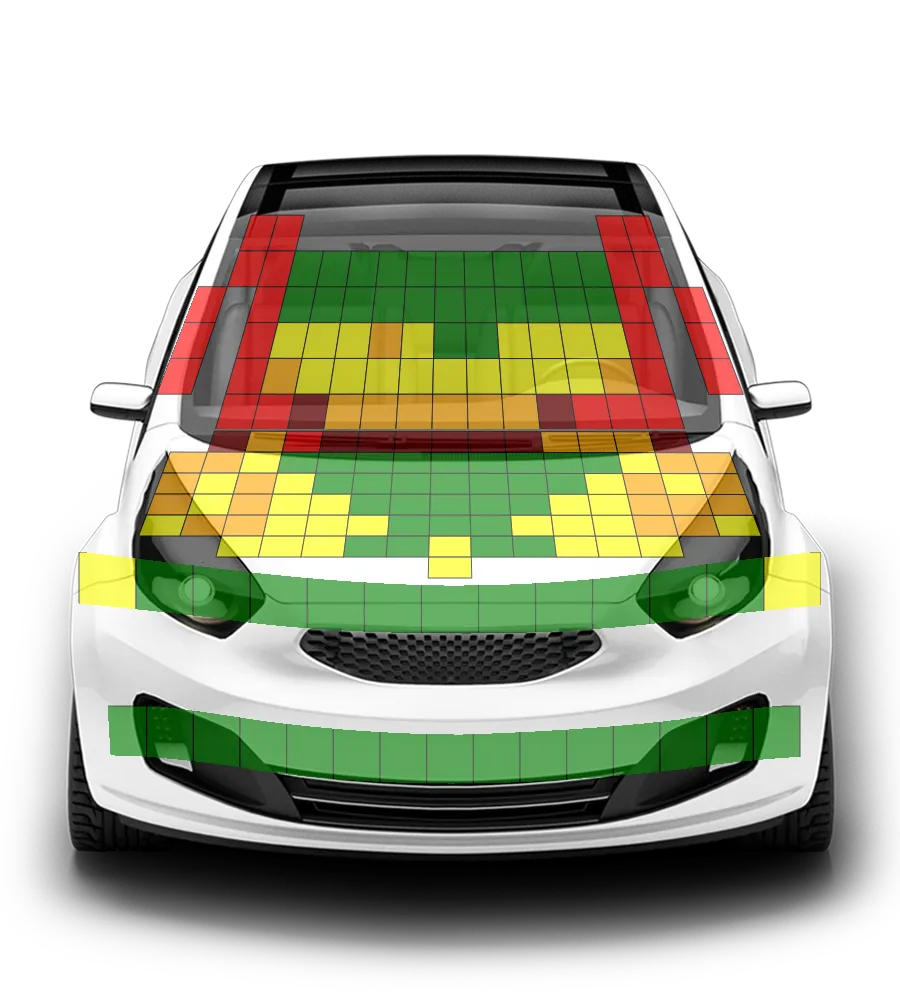 Crash test diagram