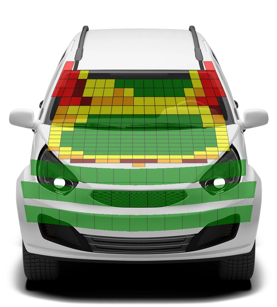 Crash test diagram