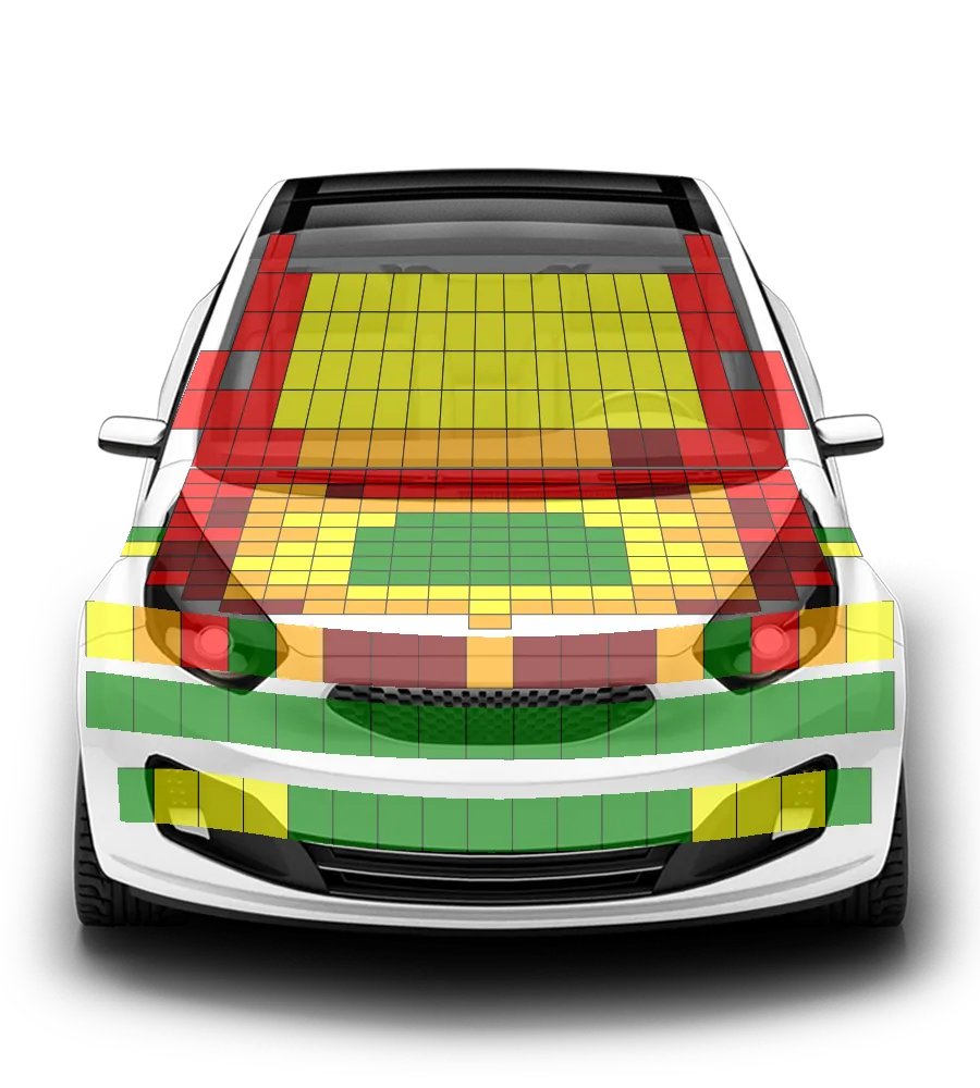Crash test diagram