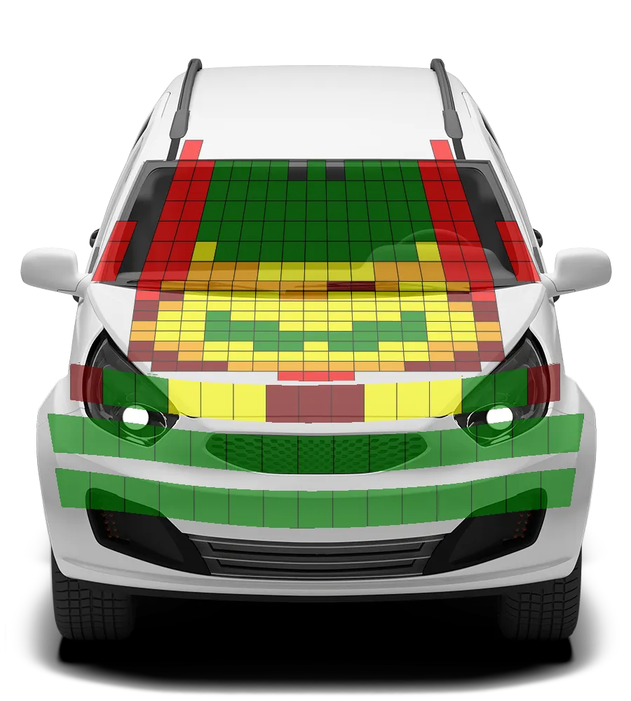Crash test diagram