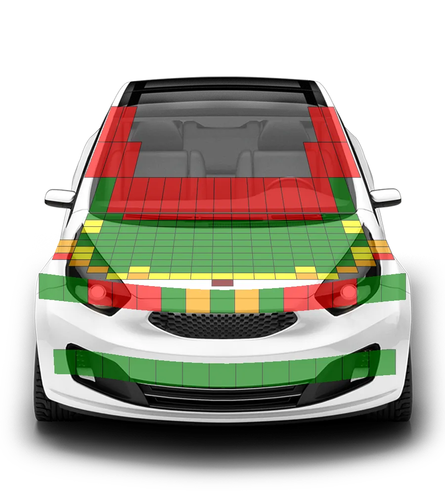 Crash test diagram