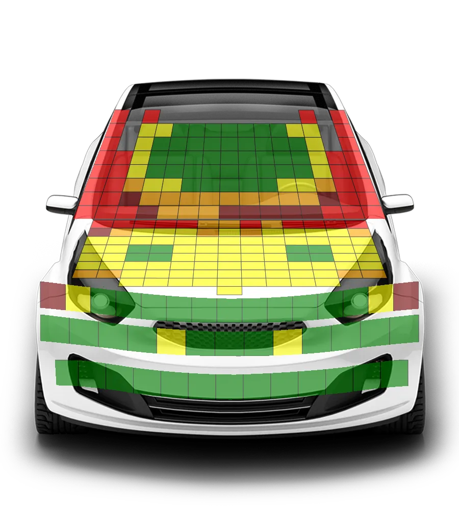 Crash test diagram