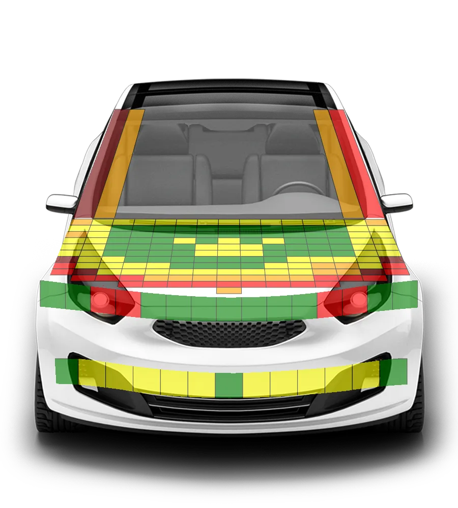 Crash test diagram