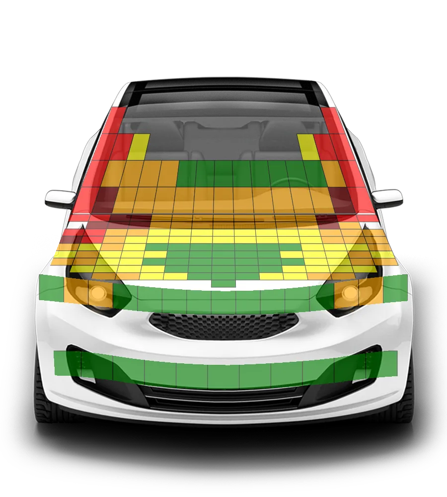 Crash test diagram