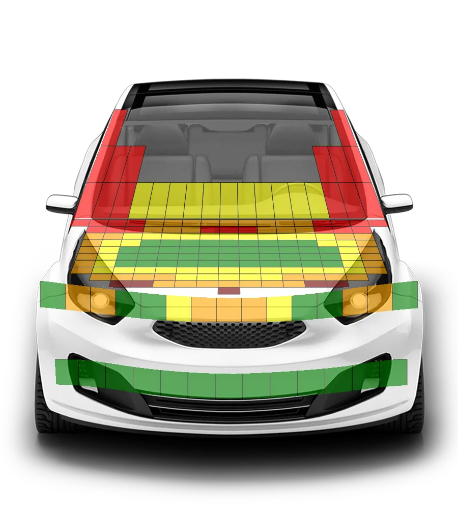 Crash test diagram